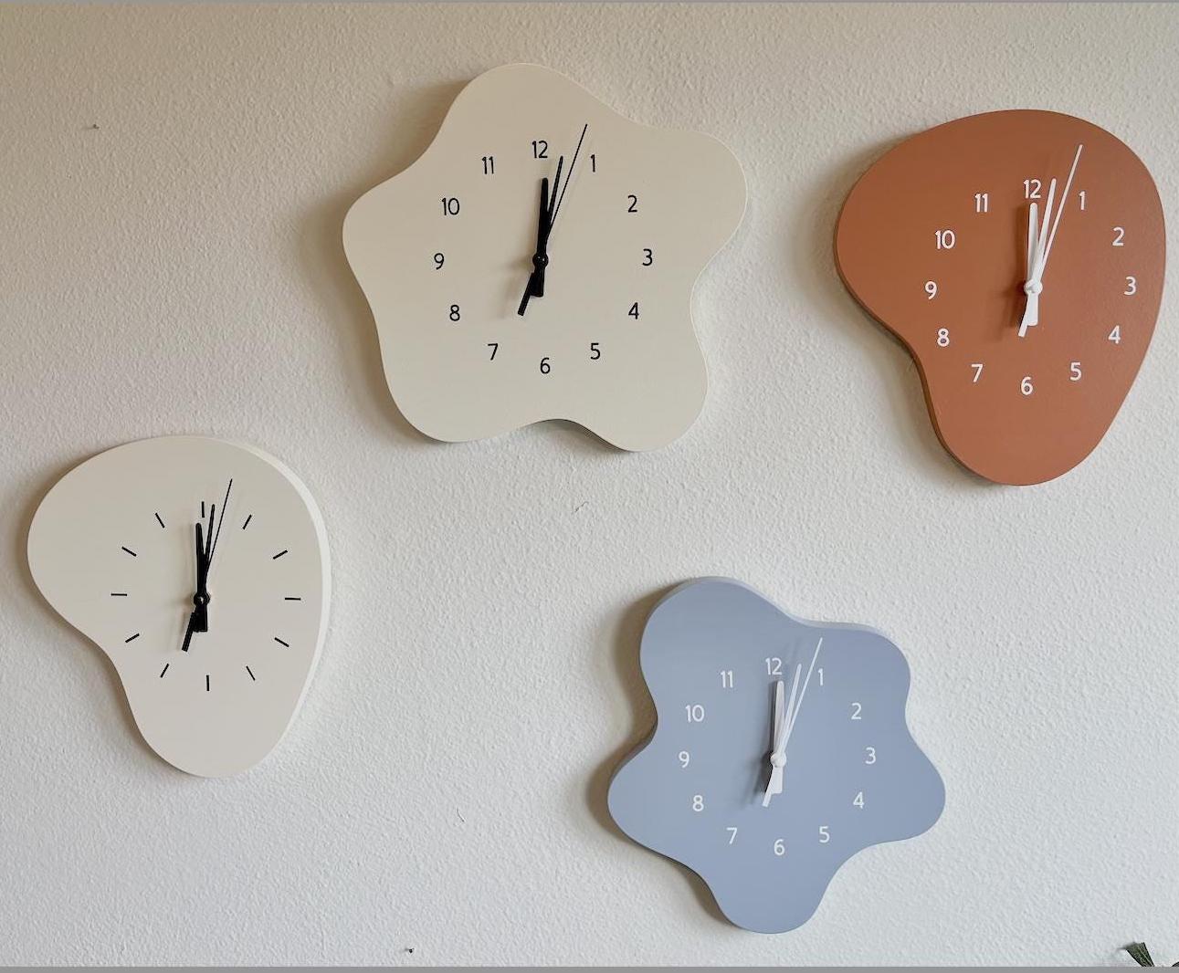 Modern Amoeba Wall Clock ©