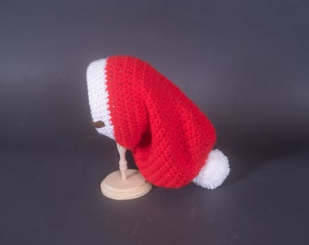 Crocheted Child Floppy Santa Hat - 4 colors available