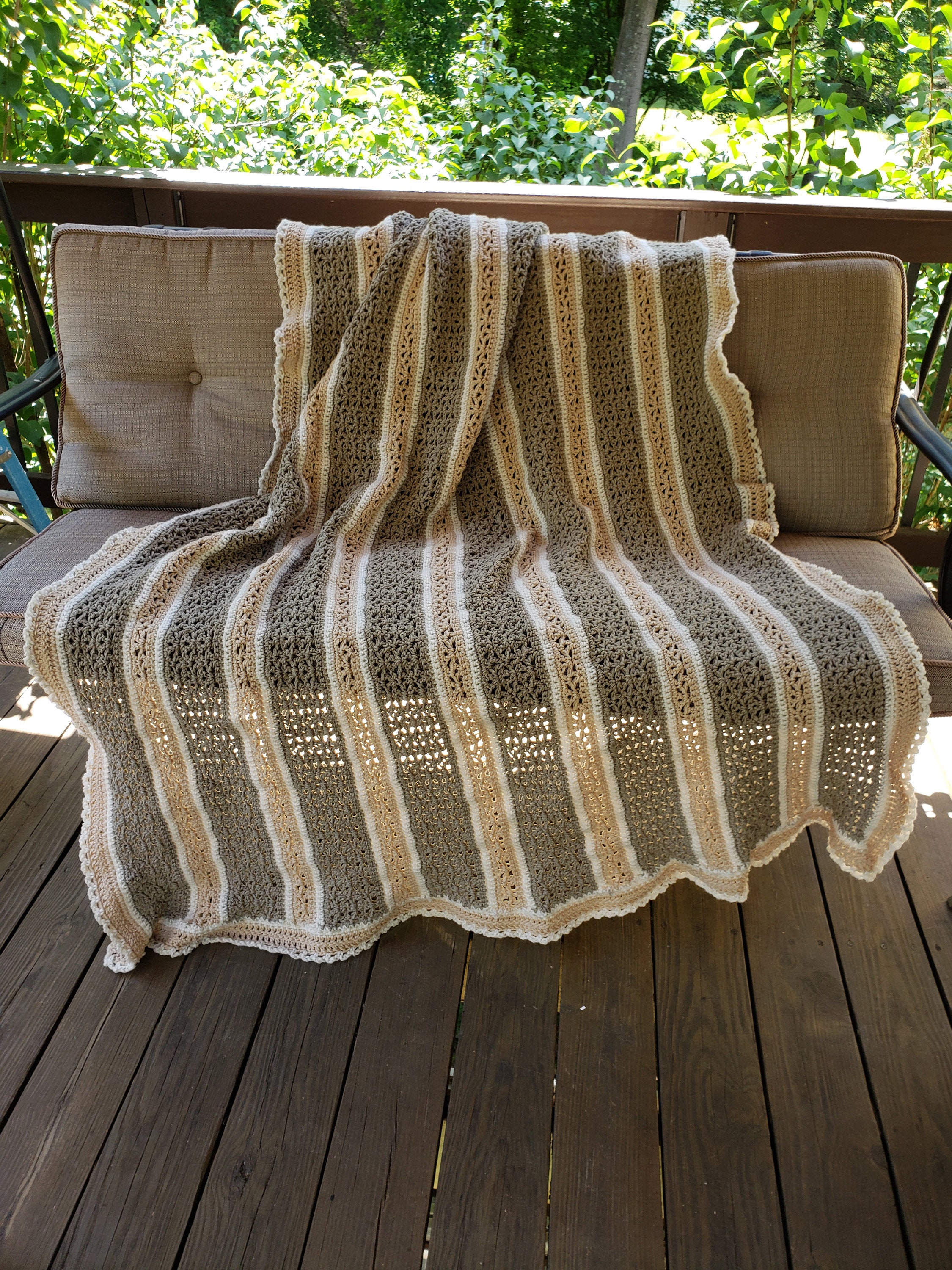 Don't Get Your Knickers in a Knot Crocheted Afghan 2 Colors Available