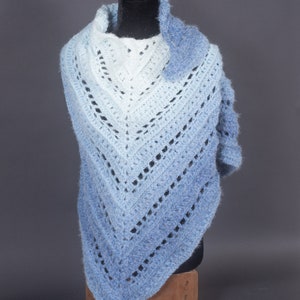 Crocheted Triangle Shawl - 6 colors available