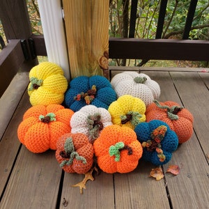 Digital Pattern Only *******Crocheted Stuffed Pumpkins PDF Pattern**** - intermediate