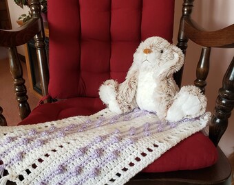 DISCONTINUED - All Puffed Up Crocheted Car Seat Blanket