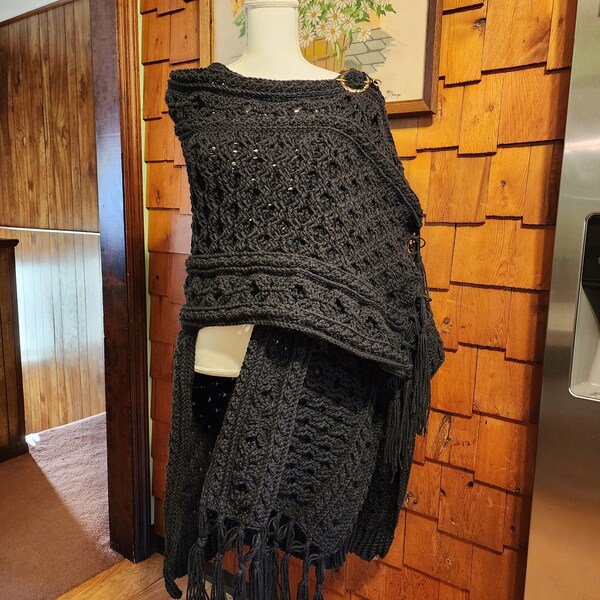 Lough Allen Sweater Back Crocheted Wrap/Shawl - 8 colors available