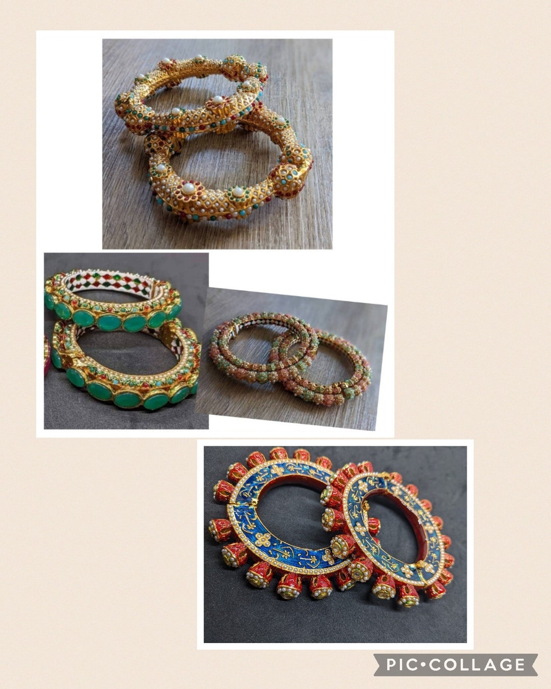 Indian Rajasthani Jadau Meenakari Kada/bangle/bracelet W/ Etsy