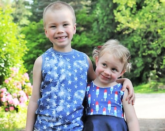 4th of July Outfit, Baby 4th of July, Girl 4th of July, Girl Peplum, Popsicle Shirt, Fourth of July Baby, 4th of July Top, 4th of July Shirt