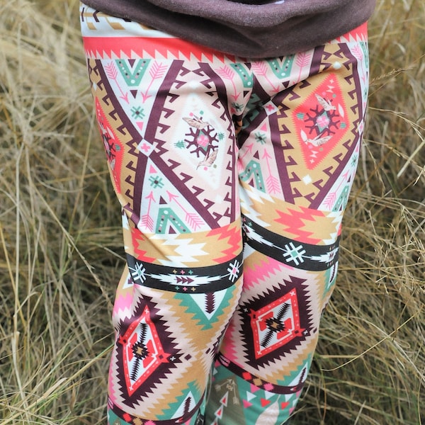 Tribal Leggings, Fall Leggings, Aztec Baby Leggings, Boho Baby, Boho Toddler, Boho Leggings, Aztec Girl, Pumpkin Patch Baby, Thanksgiving