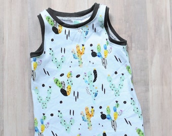 cactus romper baby boy