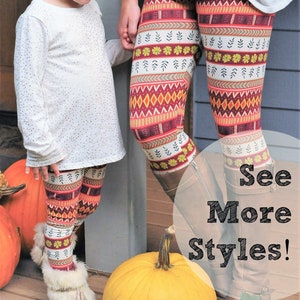 Matching mum and baby leggings top