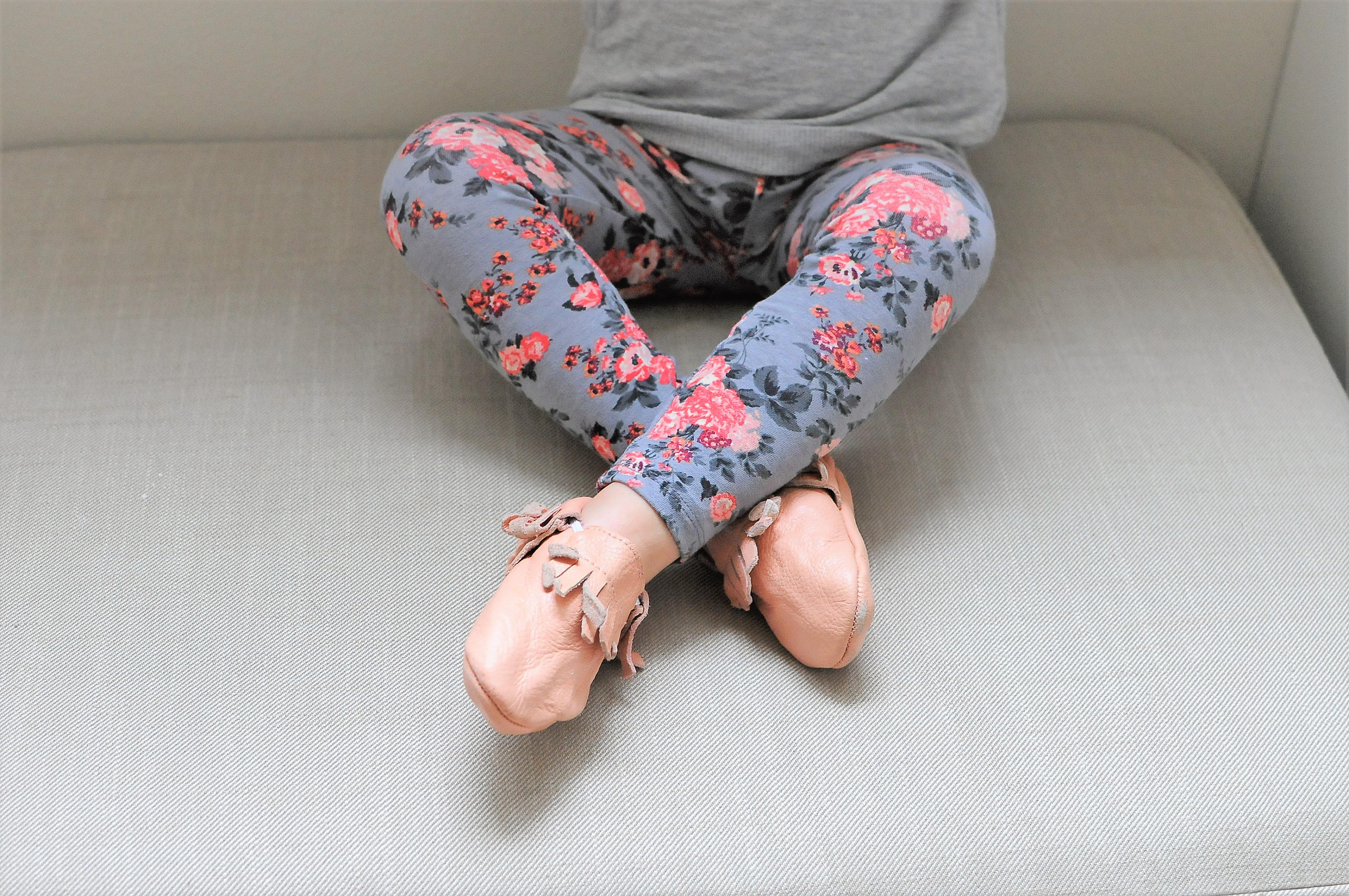floral baby leggings