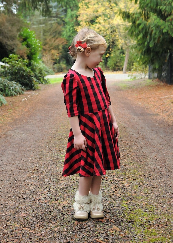 Buffalo plaid shop christmas dress