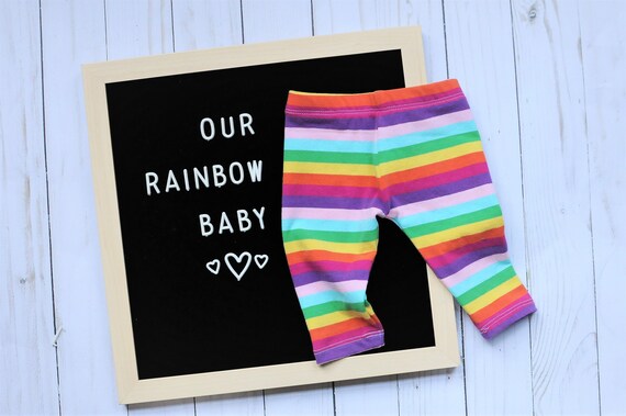 rainbow baby leggings