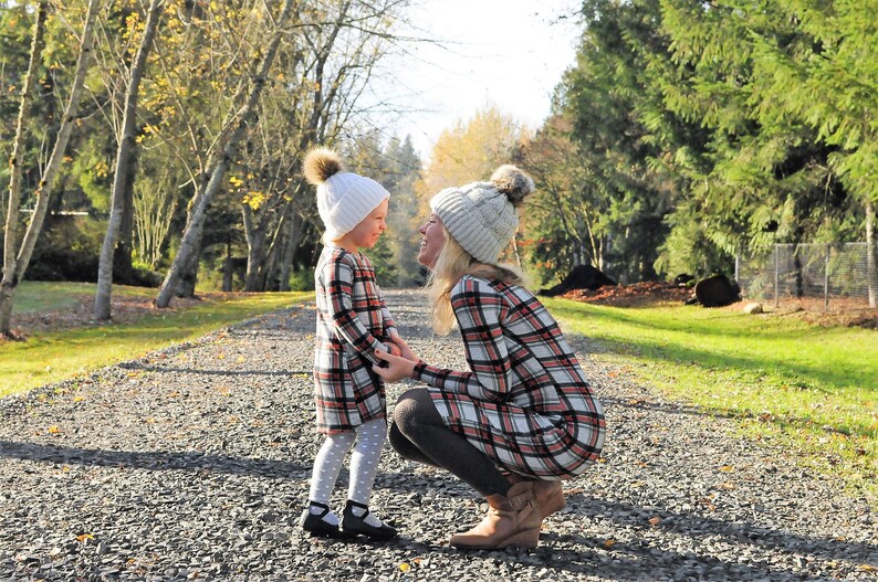 plaid mommy and me dresses