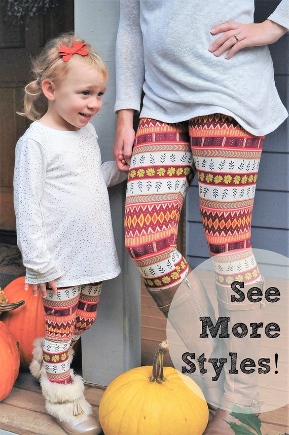 Mommy and Me Leggings, Mommy Daughter Outfit, Mommy and Me Sets