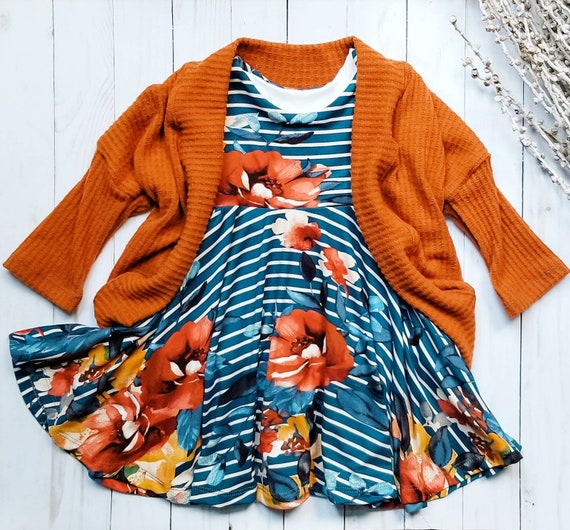 Baby dress with cardigan discount