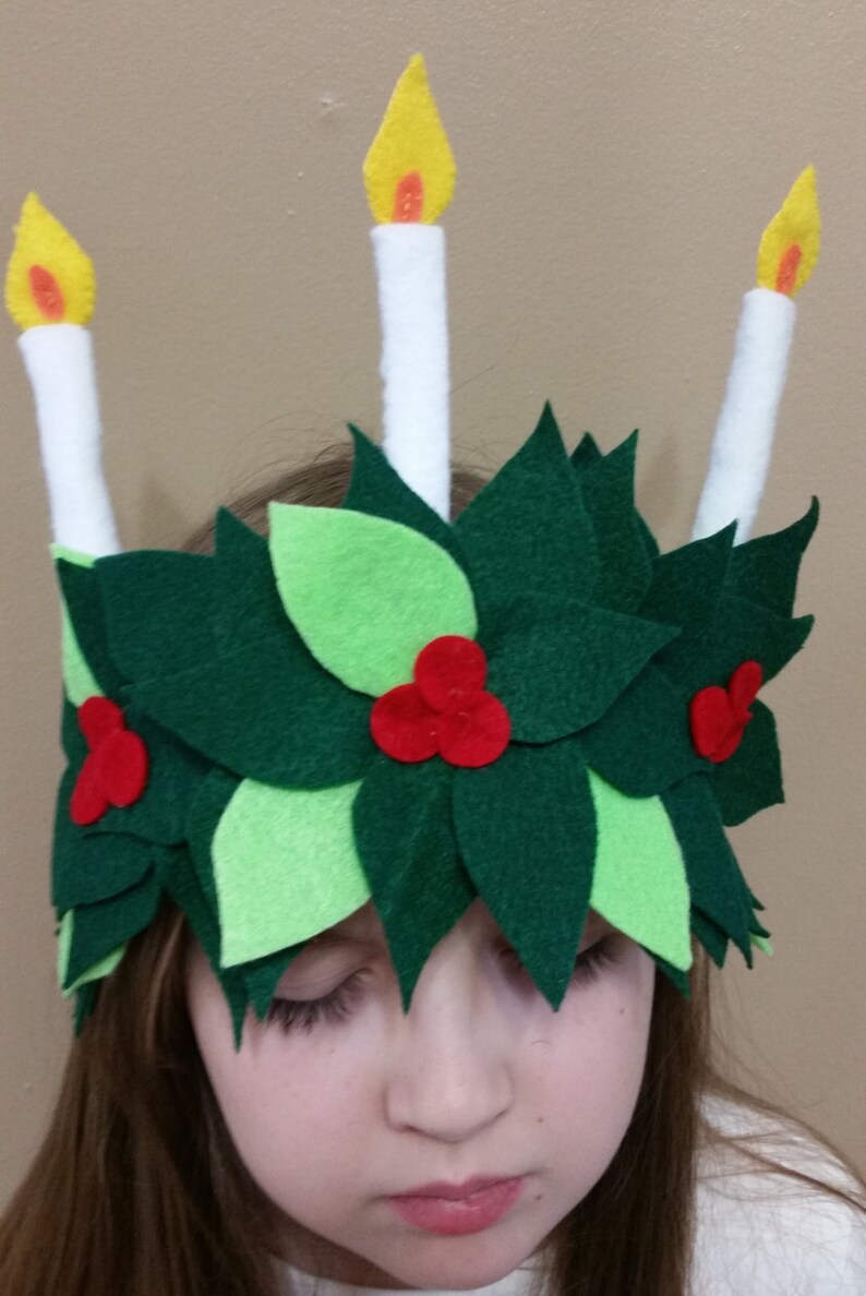 St. Lucia Crown PDF Pattern, Santa Lucia, Lucia Wreath - Etsy