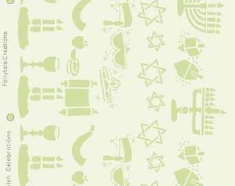 Jewish Celebrations Stencil, 8-1/2" x 11"