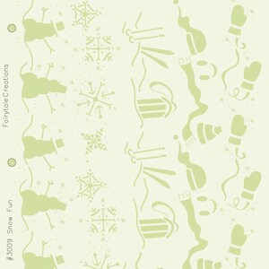 Snow Fun Stencil, 8-1/2&quot; x 11&quot;