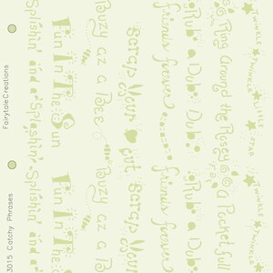 Catchy Phrases Alphabet Stencil, 8-1/2&quot; x 11&quot;