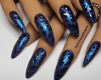Rainy Day | Raindrop Nails | Rainy Nails |colorshift Nails