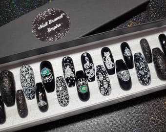Supernatural Magic Nails | Magical Nails | Crystal Ball Nails | Nails | Press On Nails | Supernatural | False Nails | Spirits | Mystical