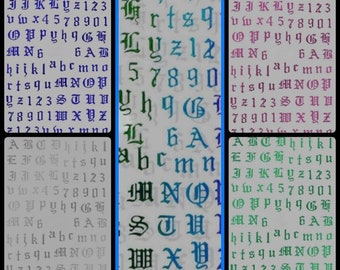 Nail Stickers | Nail Designs | Letters| DIY | Nails |  Custom |  Easy | Nail Art | Fancy Letter Stickers