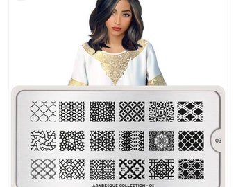 Mo-You London Nail Stamping Plate | Nail Stamping Plate | Nails | Arabesque | Enchanted | Fashionista | Flower Power | Hipster | Illusion