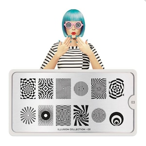 Mo-You London Nail Stamping Plate | Nail Stamping Plate | Nails | Nail Art | Nail Stamping | Illusion | Rockstar | Music | Stamping | Trip