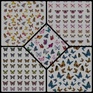 Nagelsticker | Nageldesign | Schmetterlinge | DIY | Nägel | Schmetterling Nägel | Buyterfly Nail Art | Einfache | NailArt | Frühling