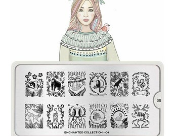 Mo-You London Nail Stamping Plate / Nail Stamping Plate / Nails / Nail Art / Nail Stamping / Enchanted / Fairytale / Fashionista / Hipster