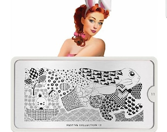 Mo-You London Nail Stamping plaque | Nail Stamping plaque | Les ongles | Estampage à ongles | Fête de Noël | Le geek | Les Pâques | Noël | 4 juillet