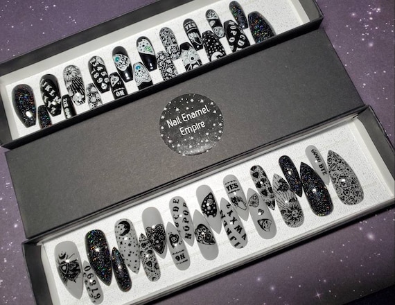 Ouija Board Nails | Supernatural Magic Nails | Magical Nails | Nails | Spirits | Mystical | Press on Nails | False Nails | Ouija Board