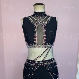 Custom Dance Costume Jazz Musical Theater Black 2 Piece With - Etsy