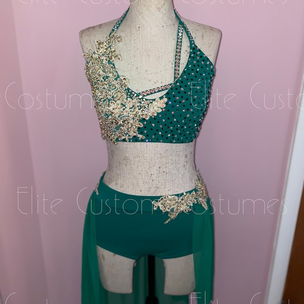 Emerald Green Lyrical Costume Etsy