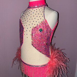 Custom Dance Costume Jazz Musical Theater Leotard With Ostrich - Etsy