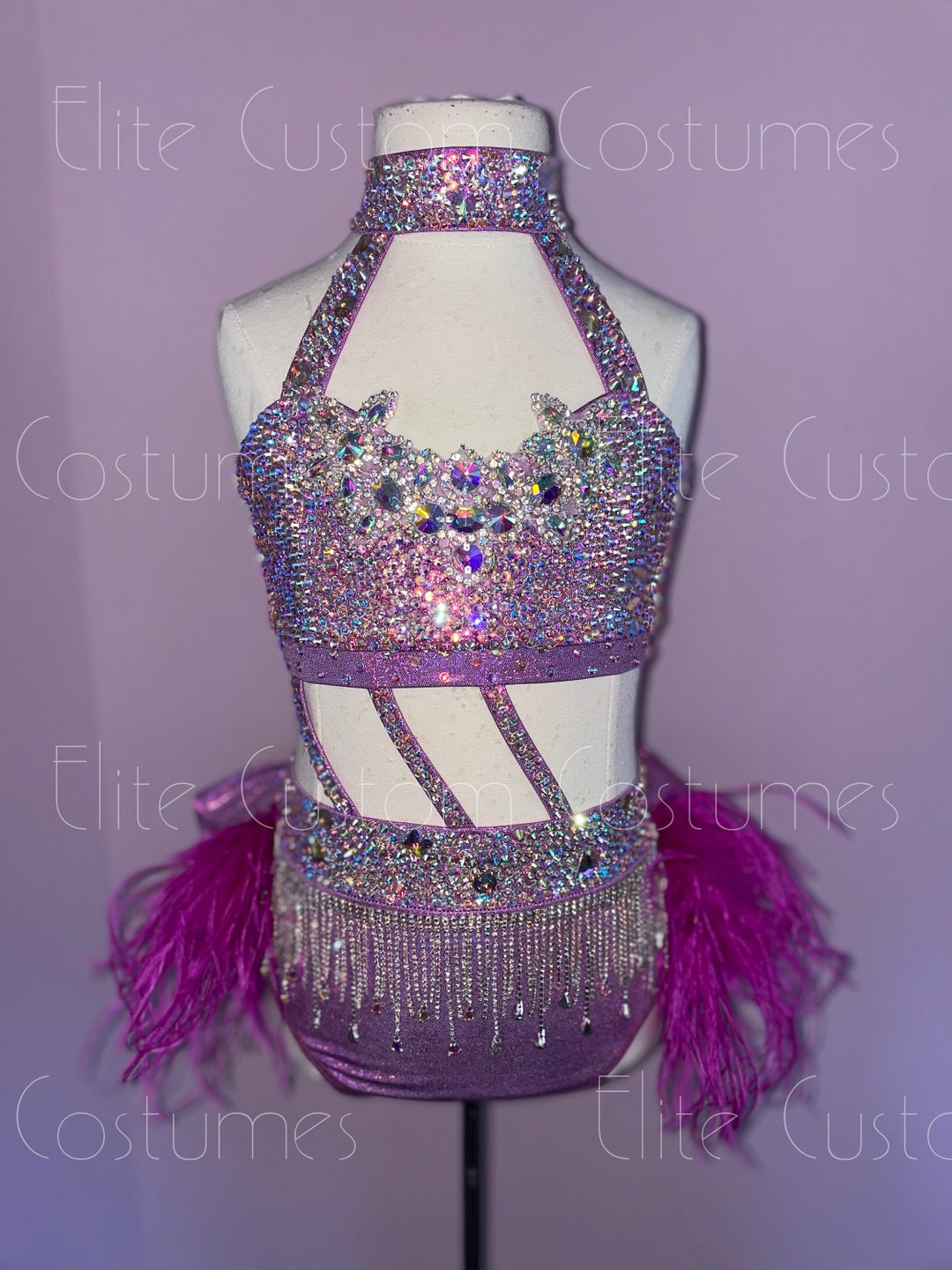 Custom Dance Costume Jazz Musical Theater 2 Pc. With Ruffles and