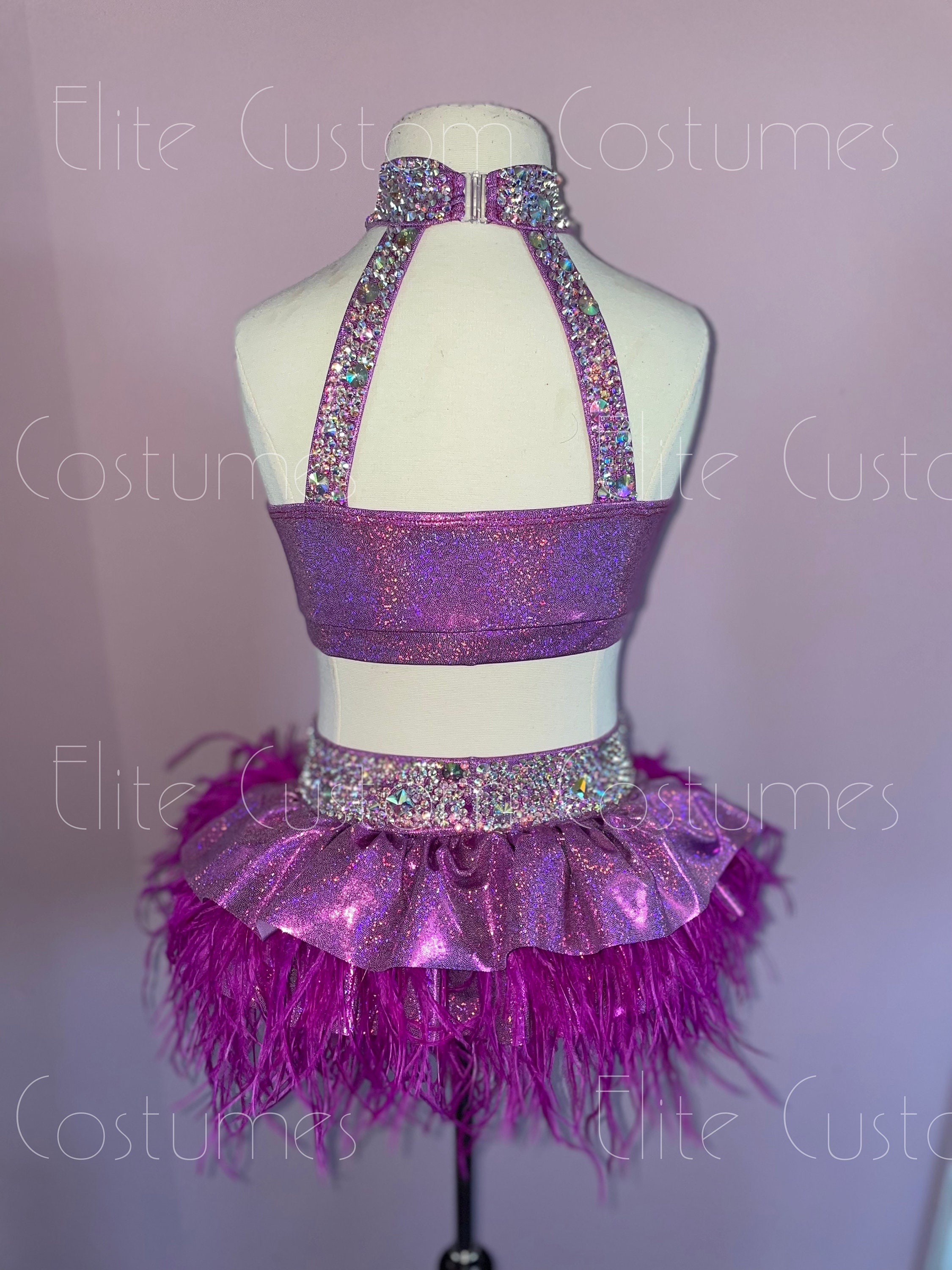 Custom Dance Costume Jazz Musical Theater 2 Pc. With Ruffles Etsy