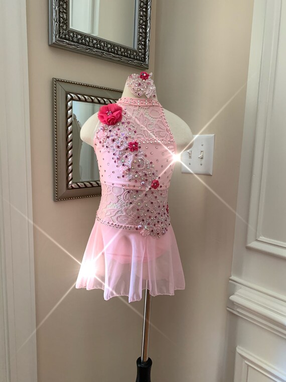 Custom Dance Costumes Leotard or 2 PC Set with Lace Illusion — Elite