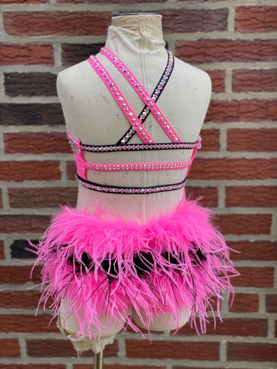 Pink and black dance costume Clearance