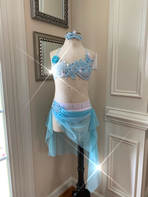 baby blue dance costumes