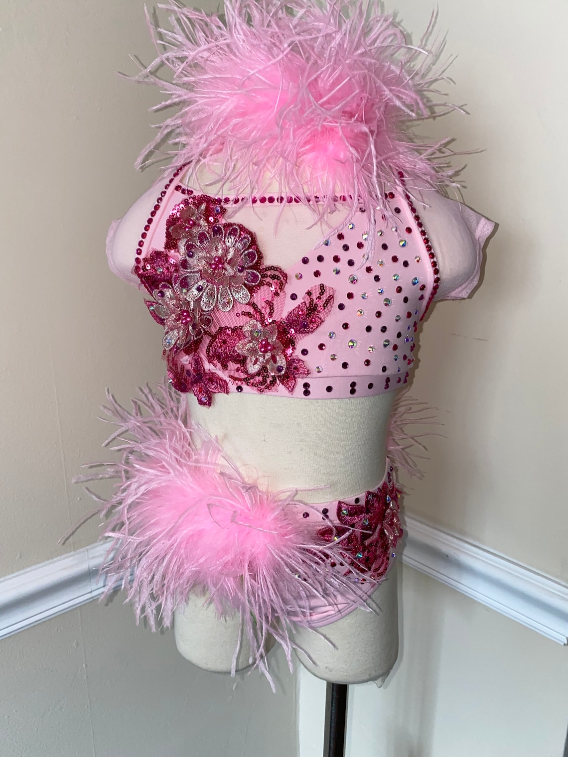 Custom Dance Costume Jazz Musical Theater Feathers Sassy Jazz Etsy