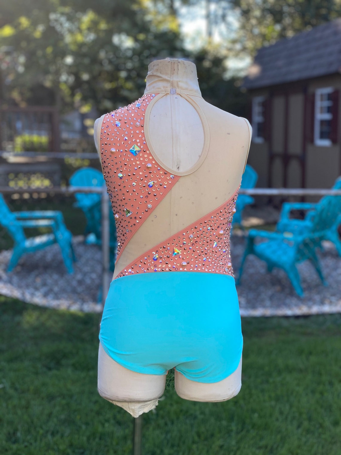 Custom Dance Costume Jazz Dual Colored Leotard Etsy
