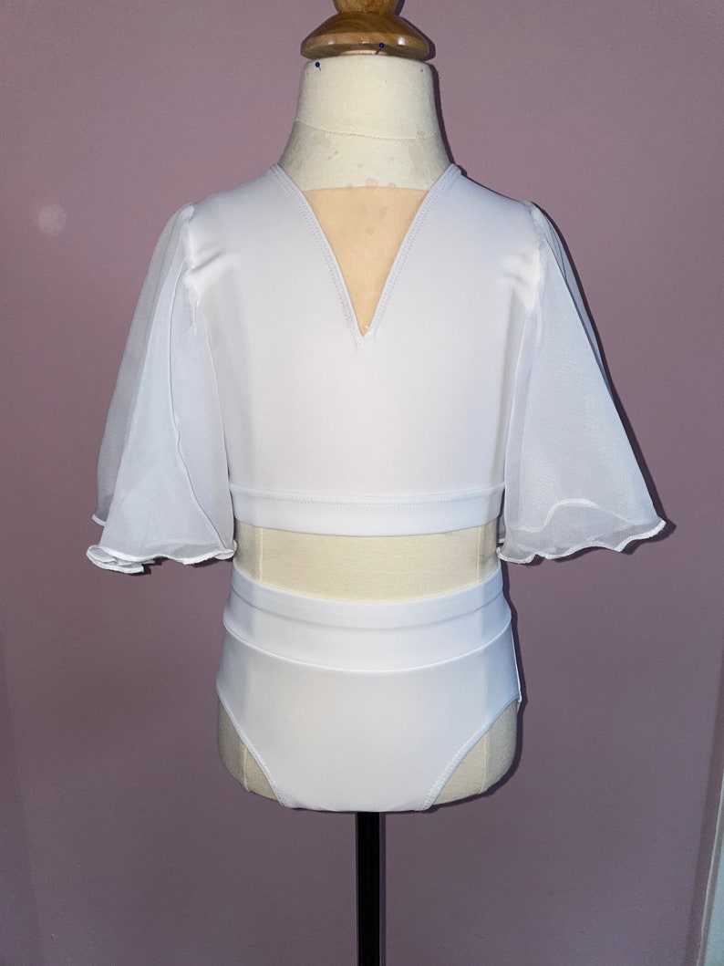 Custom Dance Costume White Lyrical Contemporary 2 Piece With Etsy