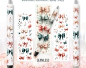 Cute Bow Pen Wraps PNG: Pen Wrap Sublimation Bundle, Waterslide Pen Wrap, Spring Coquette Pen Wraps, Teacher Pen Wraps, Epoxy Pen Wraps