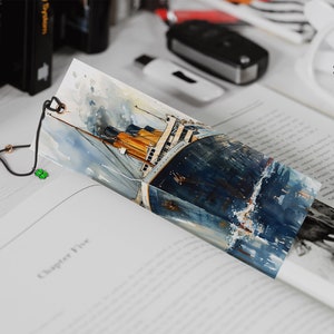 Titanic Printable Bookmarks Set: Digital PDF, Bookish Watercolor ...