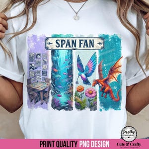 スパンのファン PNG: シャツ昇華デザイン、ウィングスパン ワームスパン フィンスパン プレイヤー シャツ、ボード ゲーム シャツ PNG、ゲーム ナイト ギフト、鳥、ドラゴン、魚