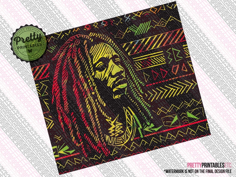 Rustic Rasta Reggae Tumbler Wrap Seamless 20 Oz Skinny Sublimation Design - Etsy
