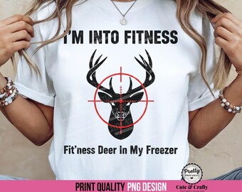 PNG de caza de ciervos divertida: Diseño de sublimación de camisetas de caza, PNG de caza para hombres, PNG de cazador de ciervos humorístico, Me gusta el fitness, Taza de regalo para cazador