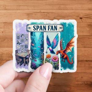 Span Fan PNG: Shirt Sublimation Design, Wingspan Wyrmspan Finspan Players Shirt, Board Game Shirt PNG, Game Night Gift, Birds, Dragons, Fish image 8