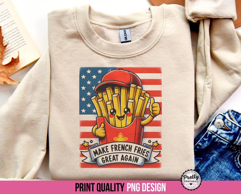 Trump 2024 SVG Sublimation Trumpshirt Svg, Trump Train, French Fries