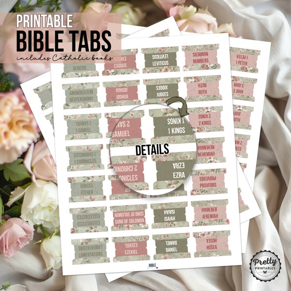 Diy Bible Tabs - Etsy